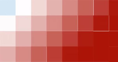 Kırmızı, beyaz ve mavi piksellerde Amerikan bayrağı olan ABD haritasının animasyonu. Vatanseverlik, bağımsızlık ve kutlama konsepti dijital olarak oluşturulmuş video.