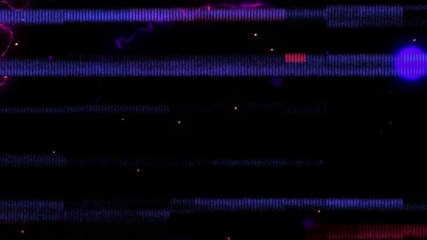 Animação Vários Pontos Brilhantes Movimento Hipnótico Sobre Fundo Preto Padrão — Vídeo de Stock