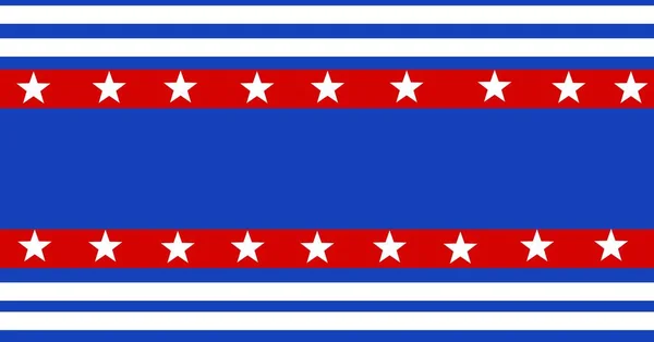 Composição Bandas Estrelas Padrões Listra Bandeira Americana Conceito Patriotismo Independência — Fotografia de Stock