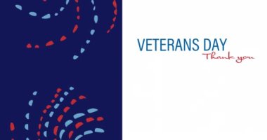 Kırmızı, beyaz ve mavi Amerikan bayrağının animasyonu. Gazilerin beyazlar üzerine yazdığı günlük yazı. Vatanseverlik, bağımsızlık ve kutlama konsepti dijital olarak oluşturulmuş video.