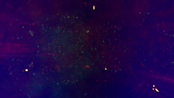 多个红光小径在催眠运动中的动画背景 光和色彩概念数字生成的视频 — 图库视频影像