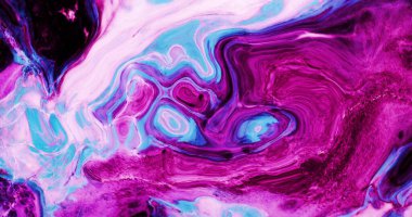 Renkli akıcı sıvı doku efektinin dijital görüntüsü. doku ve tasarım ile teknoloji arkaplanı