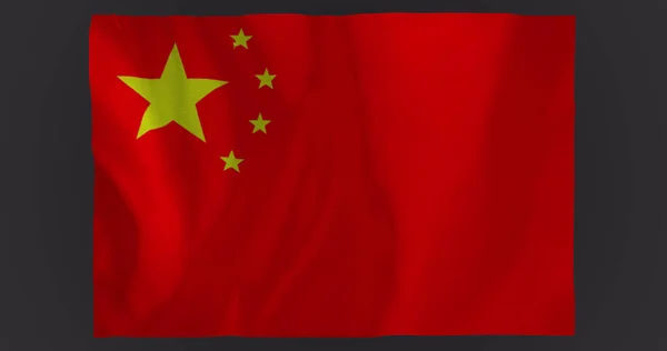 Imagem Acenando Bandeira China Com Espaço Cópia Patriotismo Conceito Identidade — Fotografia de Stock