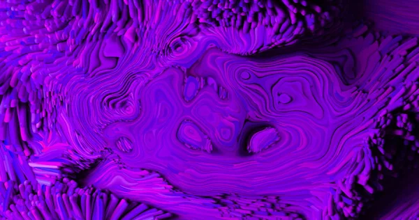 Immagine Digitale Viola Fluente Effetto Texture Liquida Sfondo Nero Tecnologia — Foto Stock