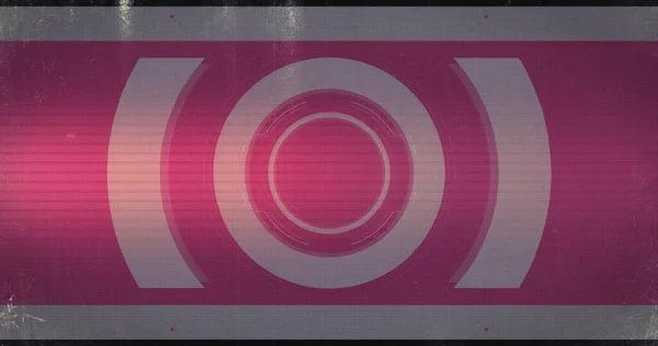 Digital Image Light Trails Glitch Effect Scanner Pink Background Technology — Stock Photo, Image