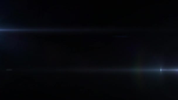 Animation Deux Faisceaux Lumière Une Fusée Éclairante Déplaçant Sur Fond — Video