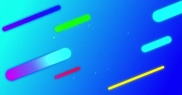 Obraz Kolorowych Ścieżek Świetlnych Poruszających Się Ukośnie Bezszwowej Pętli Hipnotycznym — Zdjęcie stockowe
