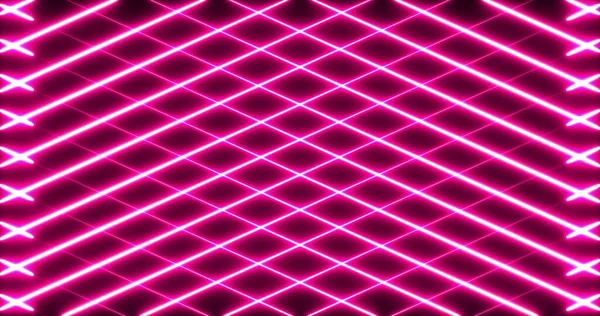 Зображення Кількох Світяться Неонових Рожевих Діагональних Ліній Перетинаються Безшовній Петлі — стокове фото