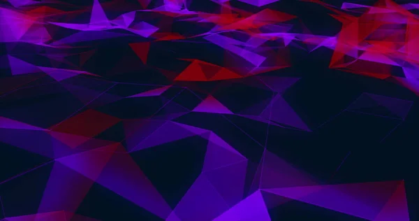 Image Formes Violettes Rouges Formant Réseau Connexions Déplaçant Mouvement Hypnotique — Photo
