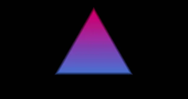 Imagen Múltiples Triángulos Coloridos Caleidoscopio Neón Que Mueven Repetición Concepto — Foto de Stock