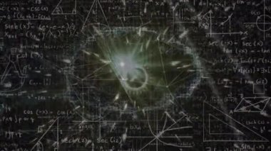 Bağlantı ağı olan insan beyninin animasyonu. küresel bilim, dijital arayüz, teknoloji ve ağ konsepti dijital olarak oluşturulmuş video.