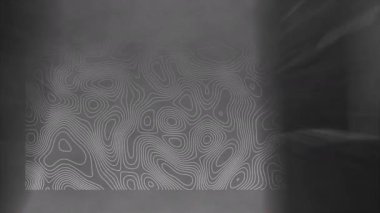 Metnin animasyonu, iyi titreşimler, siyah, gri arkaplanda hareket eden hatlar. pozitif duygular ve sosyal medya mesaj konsepti, dijital olarak oluşturulmuş video.