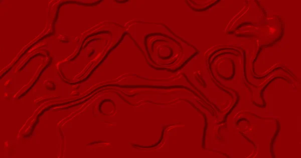 多个3D红色发光液体形状的图像在无缝循环中平稳地旋转和重复流动 数字生成图像的抽象形状和液色运动概念 — 图库照片