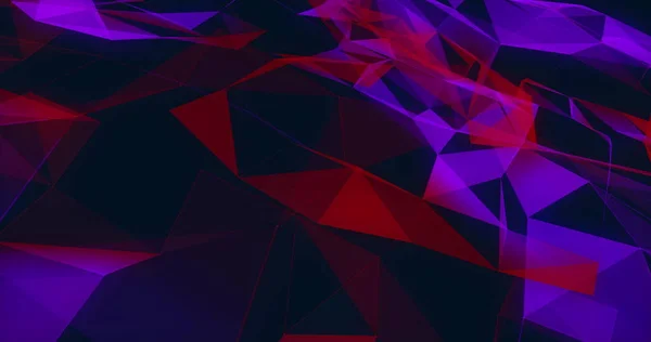 Image Purple Red Shapes Forming Network Connections Moving Hypnotic Motion — Stock Photo, Image