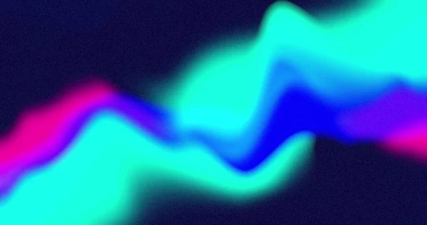Langzaam Bewegende Gedeconcentreerde Neon Blauwe Roze Organische Vorm Zwarte Achtergrond — Stockfoto
