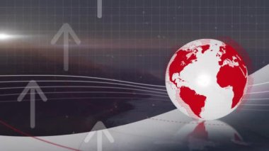 Deniz kıyısındaki bağlantı ağının animasyonu. küresel bağlantı, dijital arayüz, teknoloji ve ağ konsepti dijital olarak oluşturulmuş video.