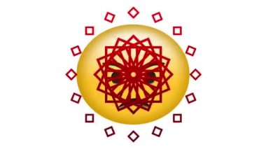 Beyaz arka planda hareket eden kaleydoskopik kırmızı şekilli kızgın emoji simgesi animasyonu. küresel sosyal medya, bağlantılar, dijital arayüz, teknoloji ve ağ konsepti dijital olarak oluşturuldu