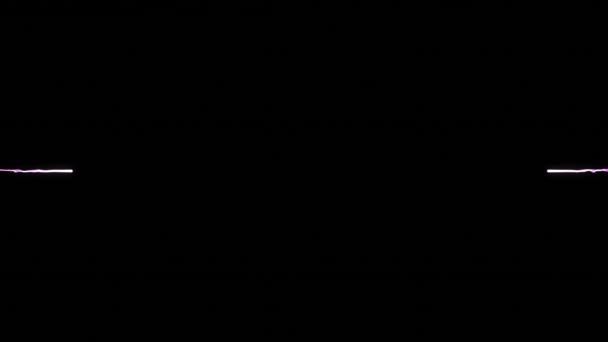 Animatie Van Exploderend Roze Vuurwerk Zwarte Achtergrond Viering Communicatie Positief — Stockvideo