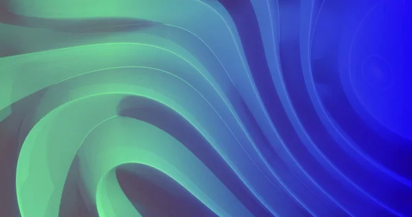 Зелене Синє Світло Затінені Два Грають Рухомій Рифленій Абстрактній Формі — стокове фото