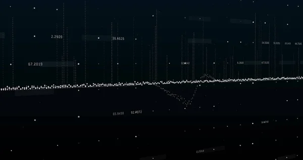 Bild Eines Weißen Diagramms Das Aus Punkten Besteht Die Nach — Stockfoto