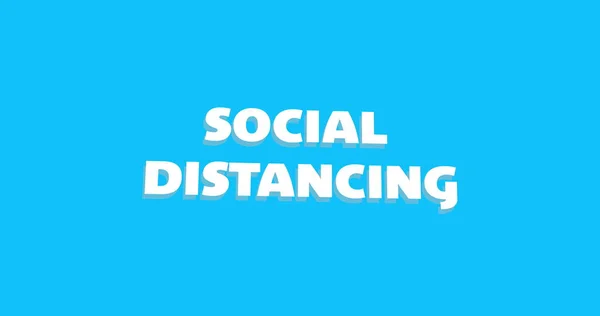 Gambar Kata Kata Social Distancing Ditulis Dengan Warna Putih Dan — Stok Foto