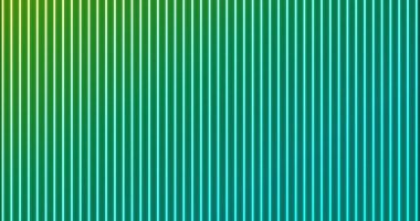 Siyah arkaplanda parlayan dikey neon yeşili ile mavi çizgiler. renk ve hareket kavramı dijital olarak oluşturulmuş görüntü.