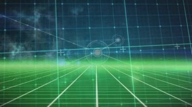 Bağlantı ağlarıyla veri işlemenin animasyonu. küresel bağlantılar, teknoloji, dijital arayüz ve bağlantılar konsepti dijital olarak oluşturulmuş video.