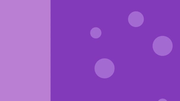 文字的动画 只有好的感觉 用紫色和白色 用紫丁香和紫色用紫丁香点 — 图库视频影像