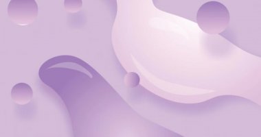 Mor arkaplandaki mor şekillerin animasyonu. moda ve aksesuarlar arka plan desen konsepti dijital animasyon.