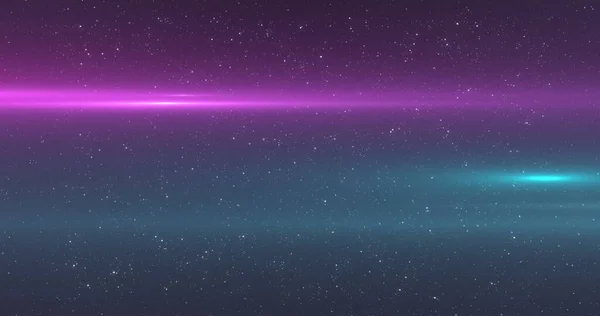 Изображение Светящейся Сине Розовой Звезды Движущейся Гипнотическом Движении Над Звездами — стоковое фото