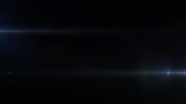 Siyah arka planda parlayan iki mavi ışığın animasyonu. renk, ışık ve hareket konsepti dijital olarak oluşturulmuş video.