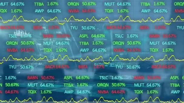 Animazione Della Scansione Dell Ambito Dell Elaborazione Dei Dati Ufficio — Video Stock