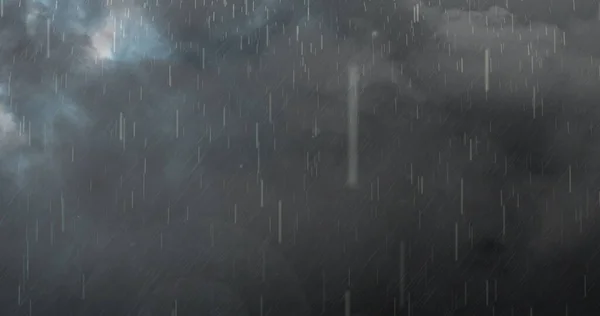 Зображення Грози Блискавкою Сильним Дощем Сірими Хмарами Сила Елементів Природи — стокове фото