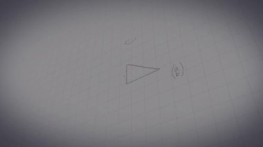 Kimyasal yapılar üzerinde matematiksel denklemlerin animasyonu. küresel eğitim, bilim, dijital arayüz ve dijital olarak üretilen video konsepti.
