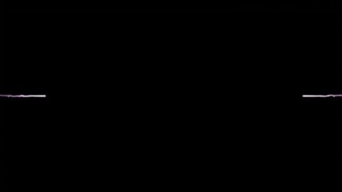 Siyah arka planda patlayan pembe havai fişeklerin üzerindeki beyaz halkaların canlandırması. kutlama, parti, enerji ve olay konsepti dijital olarak oluşturulmuş video.