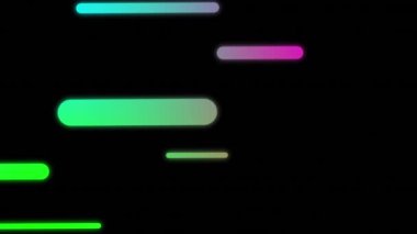 Renkli değişen arkaplan üzerindeki tekme metninin canlandırması. küresel bağlantılar, gemicilik ve teknoloji konsepti dijital olarak oluşturulmuş video.