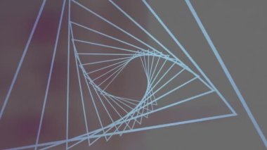 Siyah arka planda parlayan neon tünelin animasyonu. küresel bağlantılar, veri işleme ve teknoloji konsepti dijital olarak oluşturulmuş video.