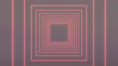 Siyah arka planda parlayan neon tünelin animasyonu. küresel bağlantılar, veri işleme ve teknoloji konsepti dijital olarak oluşturulmuş video.