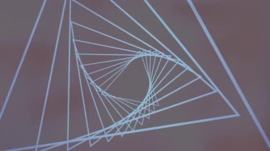 Siyah arka planda parlayan neon tünelin animasyonu. küresel bağlantılar, veri işleme ve teknoloji konsepti dijital olarak oluşturulmuş video.