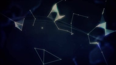 Bağlantılar ağıyla birlikte dünyanın animasyonu. küresel bağlantılar ve veri işleme konsepti dijital olarak oluşturulmuş video.
