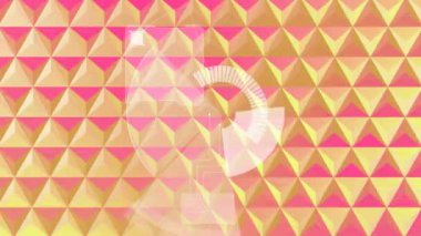 Model arkaplanının animasyonu. iletişim teknolojisi ve dijital arayüz konsepti dijital olarak oluşturulmuş video.