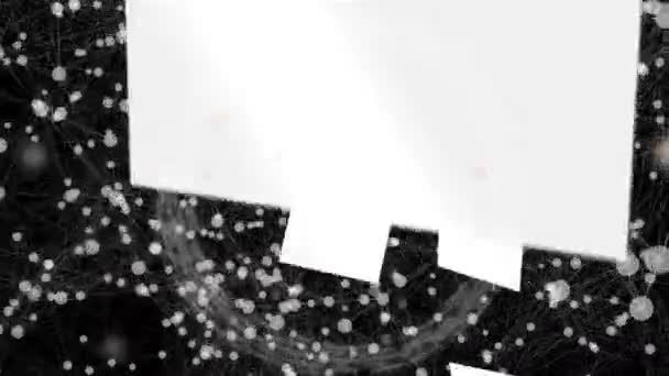 Анимация Иконки Облака Сетями Соединений Глобальные Подключения Цифровой Интерфейс Технологическая — стоковое видео