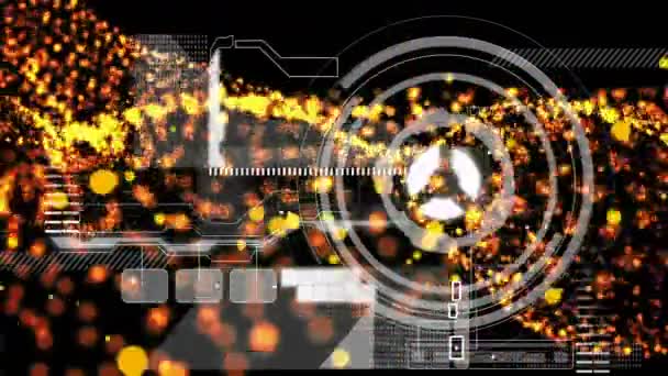 Animation Des Musterhintergrunds Kommunikationstechnologie Und Digitales Schnittstellenkonzept Digital Generiertes Video — Stockvideo