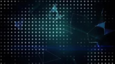 Bağlantılar ağıyla birlikte dünyanın animasyonu. küresel bağlantılar, dijital arayüz ve teknoloji konsepti dijital olarak oluşturulmuş video.