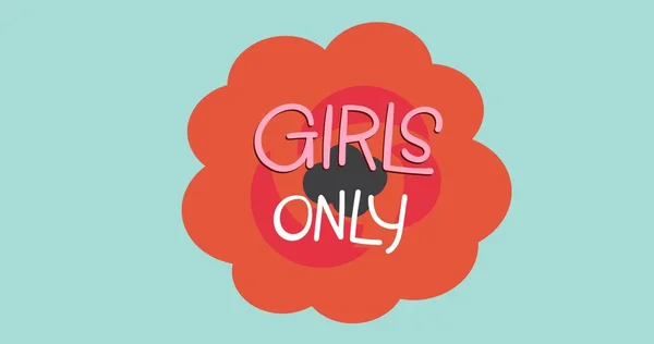 Zusammensetzung Des Powertextes Für Mädchen Auf Grünem Hintergrund Girl Power — Stockfoto