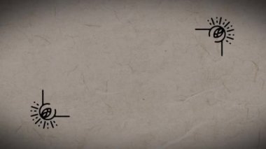 Partide dans eden mutlu arkadaş grubunun üzerine yanan tabakanın animasyonu. parti, kutlama, müzik ve eğlence konsepti dijital olarak oluşturulmuş video.