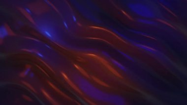 Turuncu ve mor sıvı zemin üzerine yeşil ağların animasyonu. Bilim ve bağlantılar konsepti dijital olarak oluşturulmuş video.