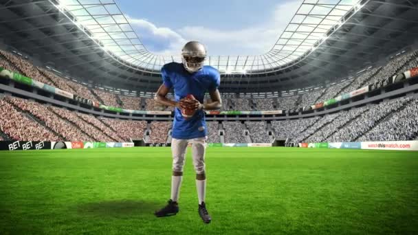 선수의 애니메이션 스포츠 경기장 글로벌 스포츠 디지털 비디오 — 비디오