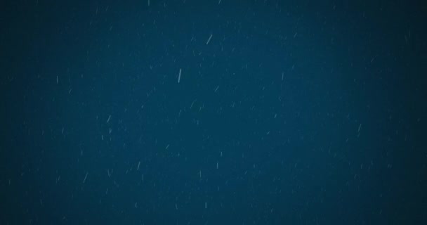 Цифрова Анімація Білих Частинок Падають Синій Фон Абстрактний Фон Текстурою — стокове відео