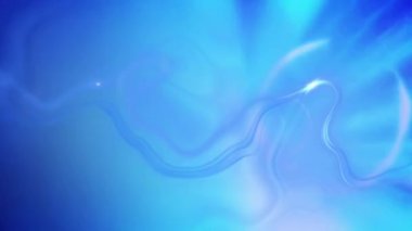 Parlak ışık tünelinde dönen parlayan duman ve ışık izlerinin animasyonu. ışık ve hareket kavramı dijital olarak oluşturulmuş video.